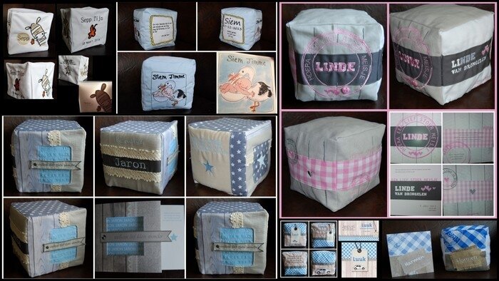 geboortekubus naar geboortekaartje