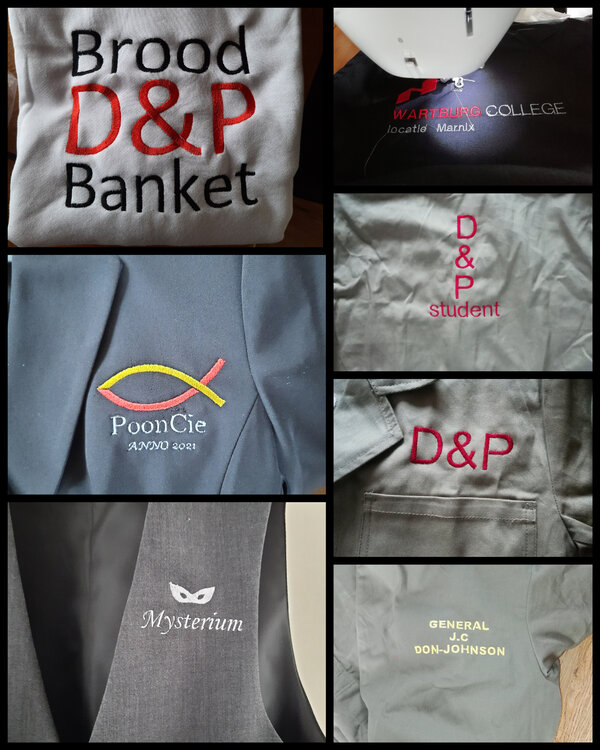 Logo, geboortekaartje e.a. laten borduren